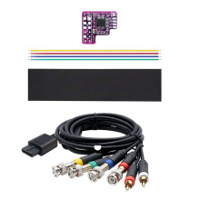 N64 RGB MOD+RGB Cable for N64 NTSC Consoles RGB Module Chip for 64 NTSC Modified RGB Output Module
