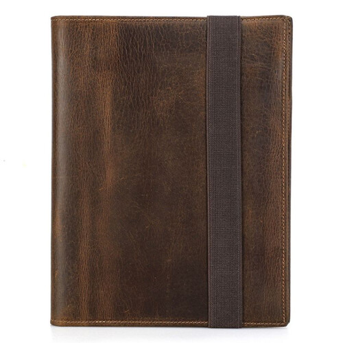 Notebook Combination Protective Cover Folder File Book Cover Business Stationery Contract Document Storage Box,A5