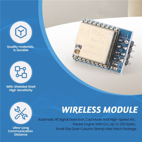 Development Board Module SX1278 LORA Spread Spectrum Wireless Module/433MHZ Wireless Serial/UART Interface/RA-02 Module