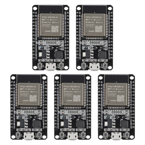 5 PCS ESP32 WROOM-32 Development Board USB CP2102 Ultra-Low Power Consumption Dual Core Wireless Module