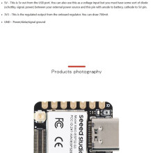 XIAO ESP32S3 Sense Seeeduino ESP32-S3 2.4G WiFi BLE Mesh 5.0 8MB OV2640 Camera Module Development Board