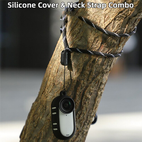 Camera Case for  GO 3S Cooling Silicone Case Thumb Camera Lens Cover Protective Case Lanyard White 2