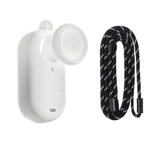 Protective Case for Shadowstone  GO 3S Silicone Case Thumb Camera Lens Cap Protective Case with Lanyard White