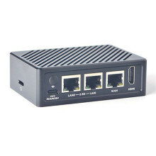 Para Enrutador NanoPi R5S LTS 4G + 32G RK3568 Placa de Desarrollo OpenWRT Compatible con  Enrutador de Red Gigabit Dual 2,5G B
