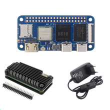For Banana Pi BPI-M4 Zero Development Board&Case 4G LPDDR4 32G EMMC Allwinner H618 2.4G/5G WIFI Motherboard EU Plug