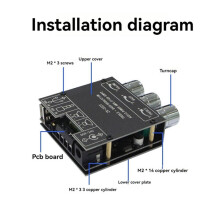 ZK-302T Digital Power Module 2.0 Stereo Dual Mercy 30W+30W 5.1 Audio Power Amplifier