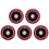 5Pcs Call Button Restaurant Pager Wireless Waiter Transmitter 433MHz for Hookah Bar Cafe Customer Service Red B 1