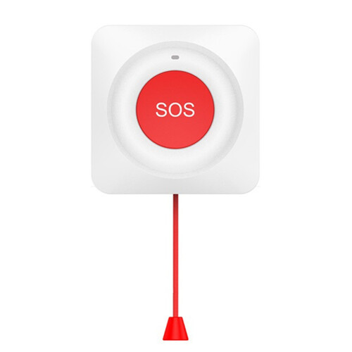 SOS Button Wireless Caregiver Pager Alert Transmitter Emergency Call Button for Kid Elderly Patient WiFi