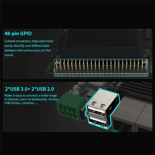 CM68 Host Box & CM68 Core Board -Compatible Output 2x1000M Ethernet 5xUSB Port Cortex-A55 CANBus for Klipper Voron 1