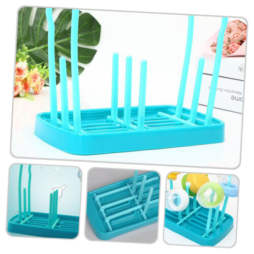 Foldable Bottle Drying Rack with Detachable Tray for Countertop Cups Mugs and Kitchen Storage 1
