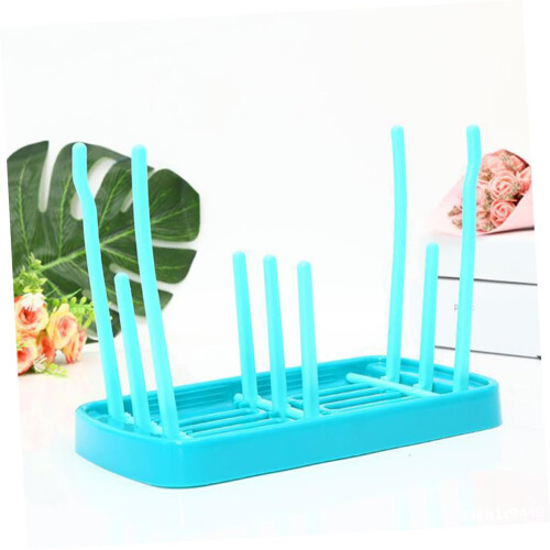 Foldable Bottle Drying Rack with Detachable Tray for Countertop Cups Mugs and Kitchen Storage 2