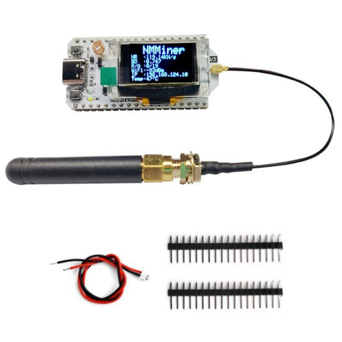 Nerdminer Hash Rate 119KH/S 0,96 Polegadas Tela OLED Nerd Miner Bitcoin Solo Miner BTC Lottery Miner ESP32