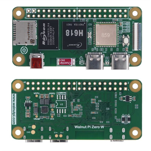 For Walnut Pi ZeroW 2GB Allwinner H618 WiFi   PC Development Board SBC Single Board Computer 2
