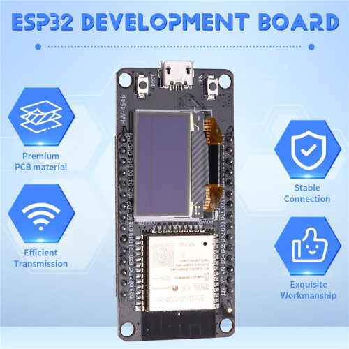 ESP32 ESP-WROOM-32 WIFI Development Board Module CH340 with 0.96 OLED Display for ESP32 OLED Micro-USB 1