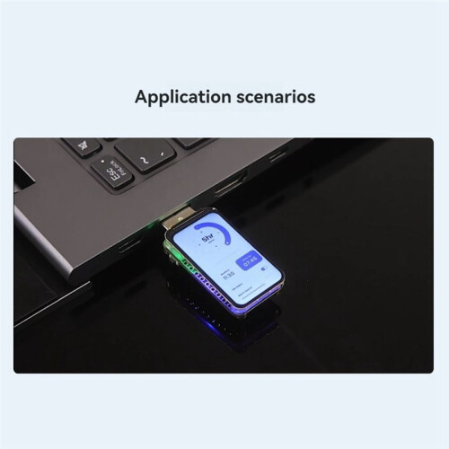 Placa de Desenvolvimento ESP32-S3  Display LCD de 1,4 Polegadas com Suporte para WIFI BT5 LED Colorido RGB Integrado Porta Serial USB de