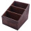 Retro PU Leather Cosmetic Storage Box Remote Control Phone Holder Table Organizer for Home Office Storage Case 1