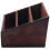 Retro PU Leather Cosmetic Storage Box Remote Control Phone Holder Table Organizer for Home Office Storage Case 8