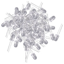100 St 5 Mm Varmvita LED-Diodlampor 3V 20MA GlöDlampor Elektronikkomponenter Ljusemitterande Dioder