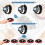 5Pcs Call Button Restaurant Pager Wireless Waiter Transmitter 433MHz for Hookah Bar Cafe Customer Service Red A 4