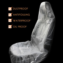 100x Car Disposable Plastic Soft Cover Waterproof For