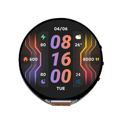 ESP32-S3 Development Board with 1.85inch Round LCD Touch Display Support WIFI BT5 LVGL GUI 1