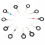 11PCS Auto Car Plug Circuit Board Wire Harness Terminal Extraction Pick Connector Crimp Pin Back Needle Remove Tool Set 8