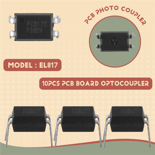 10Pcs PCB Board Through Hole PC817C PC817 EL817 817C Optocoupler DIP-4 1