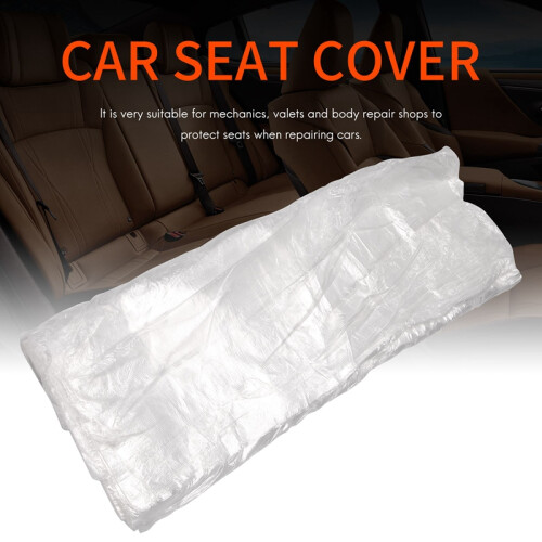 100x Car Disposable Plastic Soft  Cover Waterproof For 1
