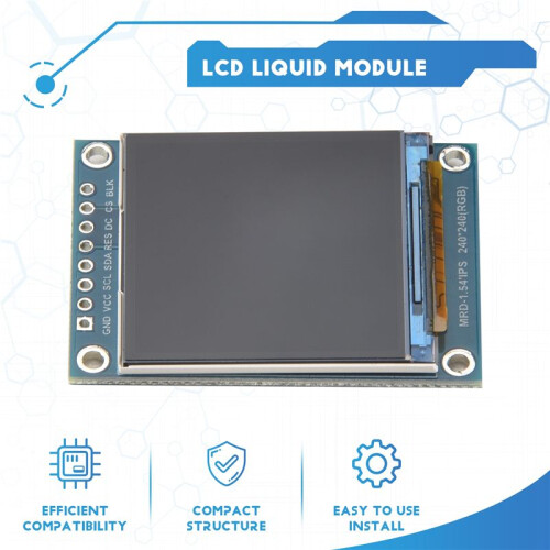 Monitor LCD IPS HD de 1,54 Polegadas ResoluçãO 240X240 Monitor LCD SPI ST7789 de 1,54 Polegadas 1