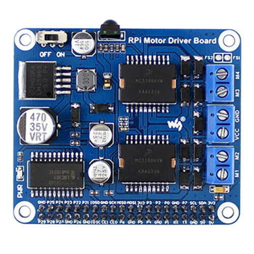 Waveshare dla Raspberry Pi RPi Motor Driver Board MC33886 Drives Expansion Board dla Raspberry Pi