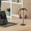Curved Headphone Stand Rack Sturdy Metal Gaming Headset Earphone Holder Hanger with Solid Base for Table Desk Display,A 6