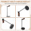 Curved Headphone Stand Rack Sturdy Metal Gaming Headset Earphone Holder Hanger with Solid Base for Table Desk Display,A 5