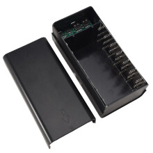 21X18650 Battery Case Welding Free Power Bank Case T21 with Light 18650 Battery Charge Box Detachable Portable DIY Shell