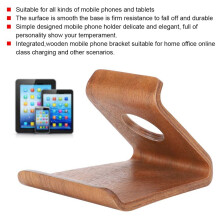 Holz Handy Halter Desktop Universal Handy Basis für Alle Smarthandys und Tablets (Walnuss Farbe)