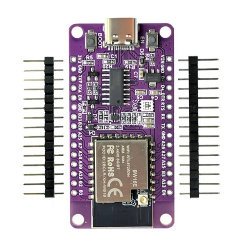 RTL8720DN Dual-Band WiFi  Module NICEMCU BW16 Development Board Onboard IPEX Antenne, Ongelast 1