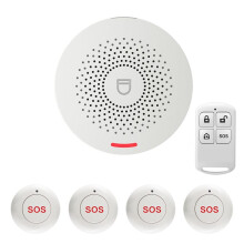 Tuya  WiFi Elderly Pager Patient Bedside One-Button Emergency Bell Wireless SOS Call Alarm EU-Plug