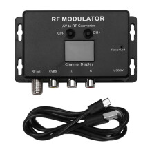 Modulator RF M60 Konwerter AV na RF Modulator UHF Konwerter Sygnału RF