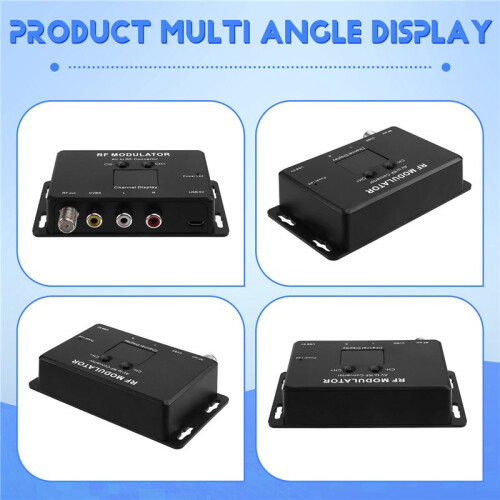 M60 RF Modulator AV to RF Converter UHF Modulator RF Signal Converter