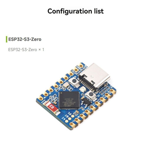 ESP32-S3 Zero  Development Kit, 240MHz Microcontroller, BT 5.0  Development Board, Ideal for IoT Projects A