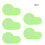 5Pcs LCD Display Waterproof Dashboard Scratch Protector Cover for  M4 Kaboo Electric Scooter Green 5