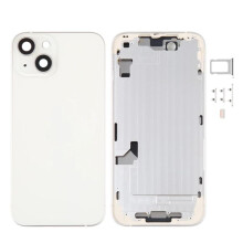 Battery New Back Housing for 14 Housing Back Cover+Mid Chassis Frame+SIM Tray+Side Key 14 Middle Frame White