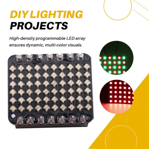 WS2812B LED Matrix Panel Programmable Pixel Display for SeeedStudio-XIAO DIY Lighting Projects XIAO-6x10-RGB-Matrix B