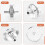 Mouse Scroll Wheel for  GPW/PRO X Superlight Mouse Pulley Mice Roller Replacement Parts B 4
