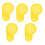 5Pcs LCD Display Waterproof Dashboard Scratch Protector Cover for  M4 Kaboo Electric Scooter Yellow 2