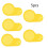 5Pcs LCD Display Waterproof Dashboard Scratch Protector Cover for  M4 Kaboo Electric Scooter Yellow 5