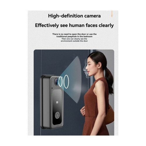 Tuya Wireless Intercom Doorbell Night Vision HD 4.3in LPS-Screen Video Doorbell Camera  Security Visual Doorbell 2