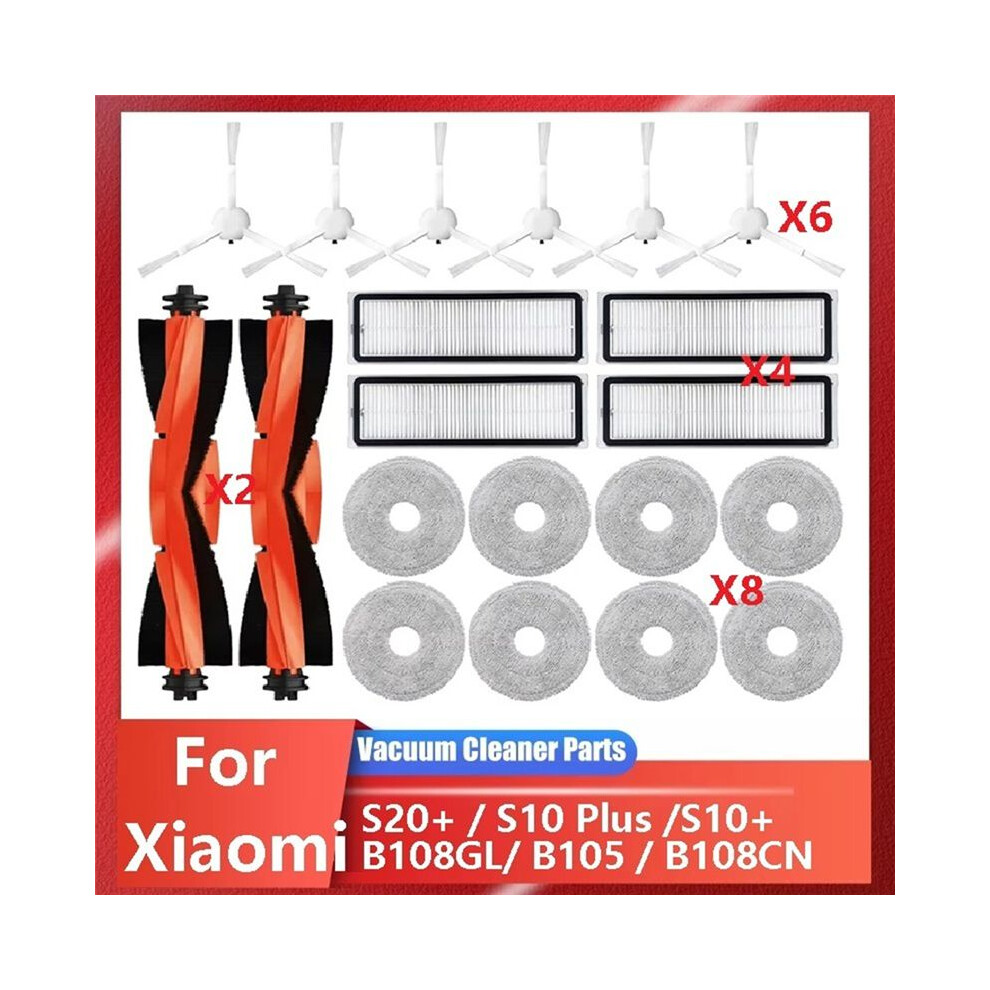 For Robot Vacuum S20+ / S10 /S10+/ B108gl / B105 / B108cn B113cn Part Accessories Filter Main Side Brush Mop 4712733402896