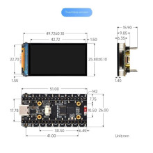 ESP32 C6 Development Board with 1.9 Inch LCD Display 172x320 Resolution  Slot RGB LED QMI8658 6-Axis Sensor B
