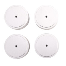 Audio Isolation Feet Aluminum Amplifier Feet 58x22MM Turntable Isolation Pad for Audio,Speakers,Amplifier,DAC(Silver)