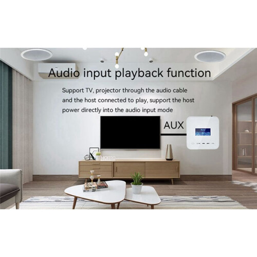 Home in Wall Volume Control with 20W x 2CH Amplifier Audio Water Proof(White) 1